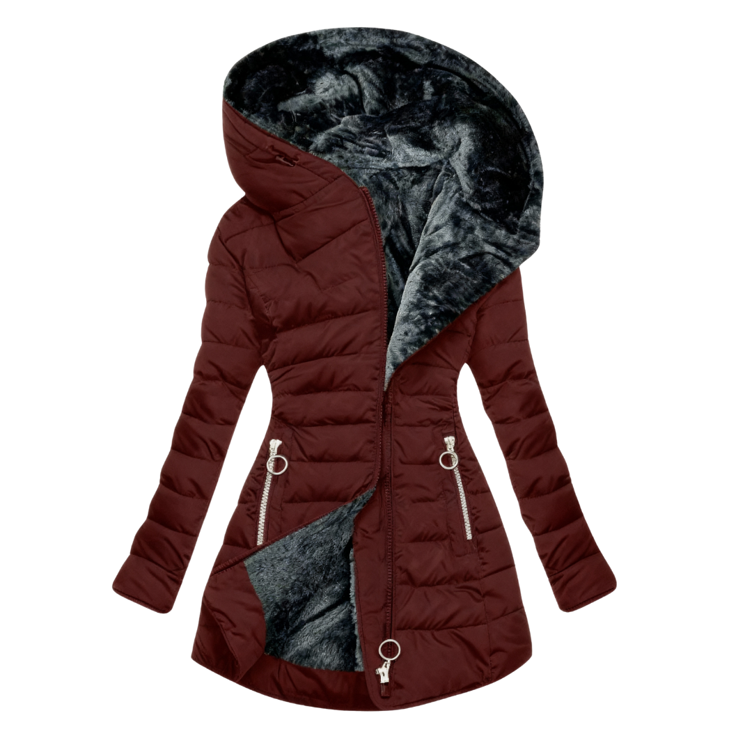 Alessina Waterproof Hooded Puffer Coat