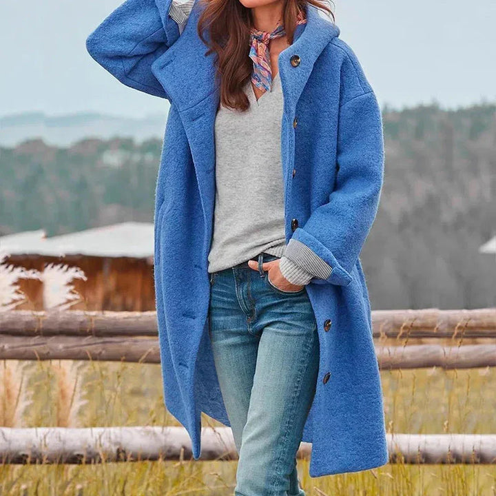 Noa | Wool-Blend Hooded Coat