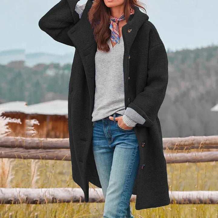 Noa | Wool-Blend Hooded Coat