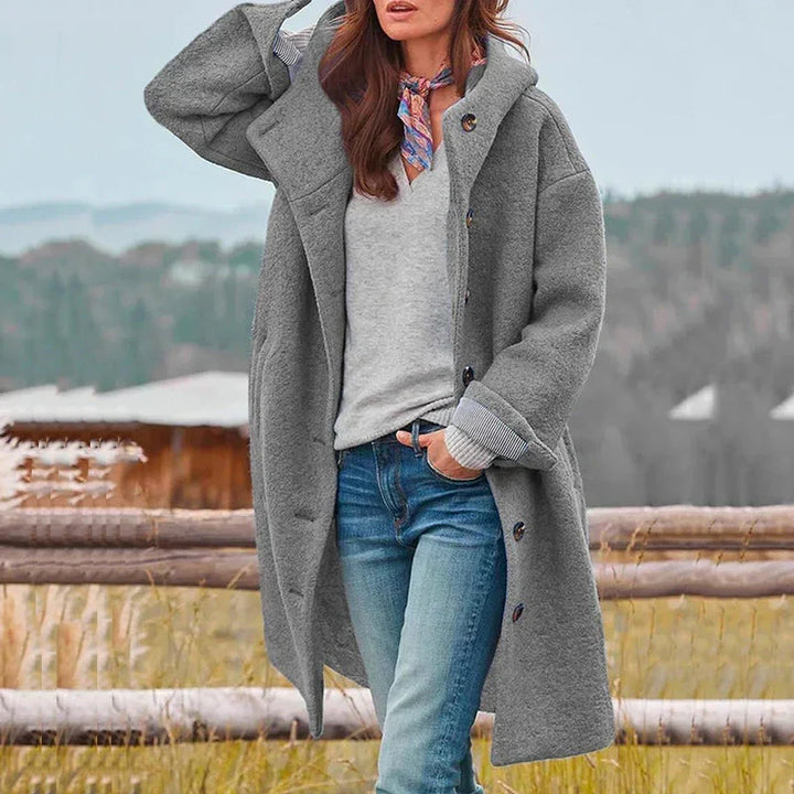Noa | Wool-Blend Hooded Coat